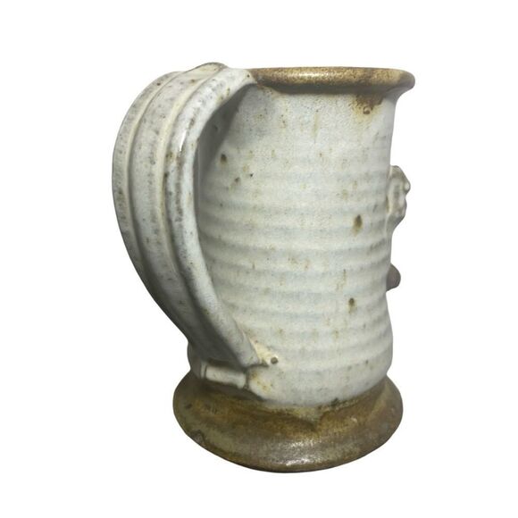 MMS Design Studio Ceramic Art Brown and Cream Whimsical Mug - Picture 4 of 7